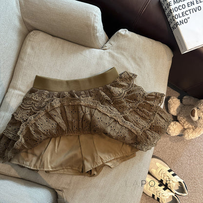 Meira Layered Ruffle Mini Skirt