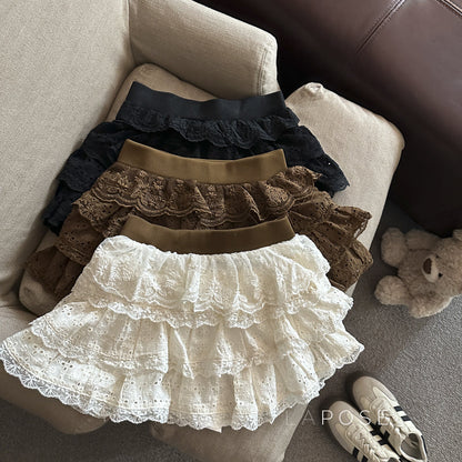 Meira Layered Ruffle Mini Skirt