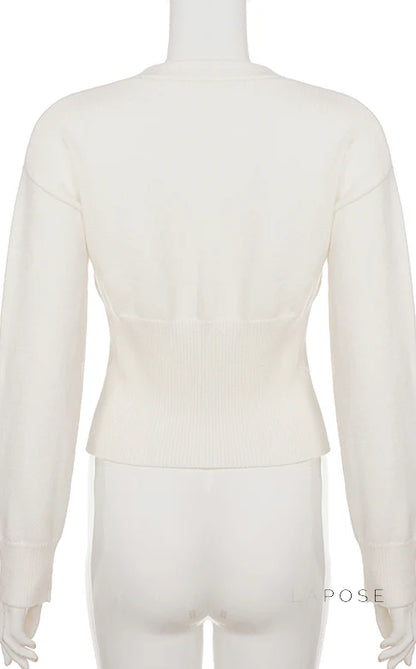 Micah Cropped Button-Up Cardigan