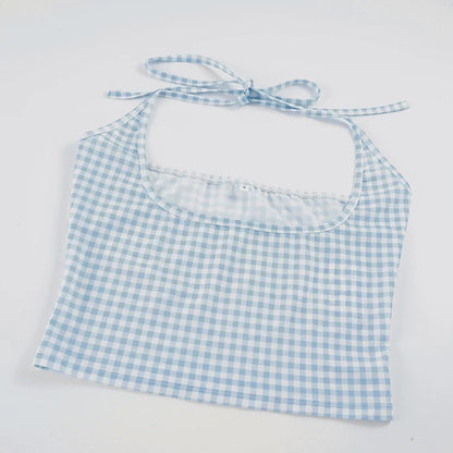 Michaella Gingham Three Piece Swim Set