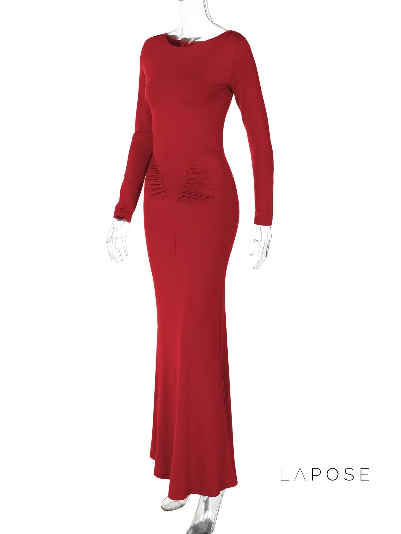 Mildred Pleated Long Sleeve Dress
