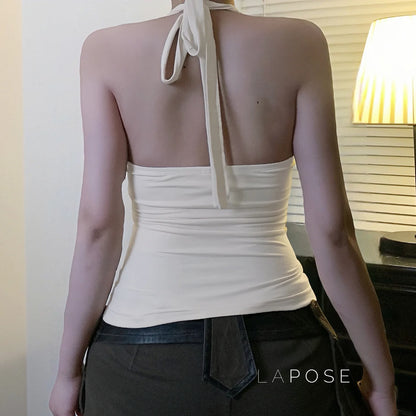 Minsa Floral Lace Halter Top