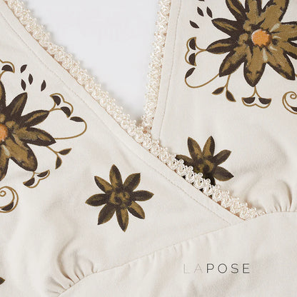 Minsa Floral Lace Halter Top