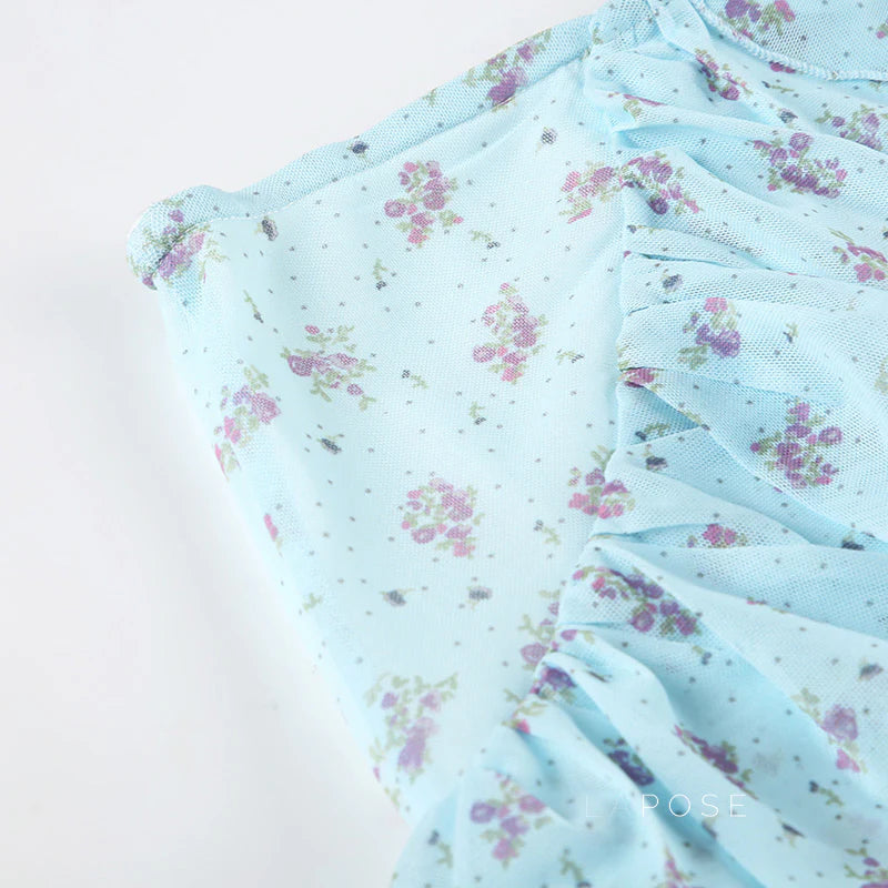 Moira Floral Ruffle Maxi Skirt