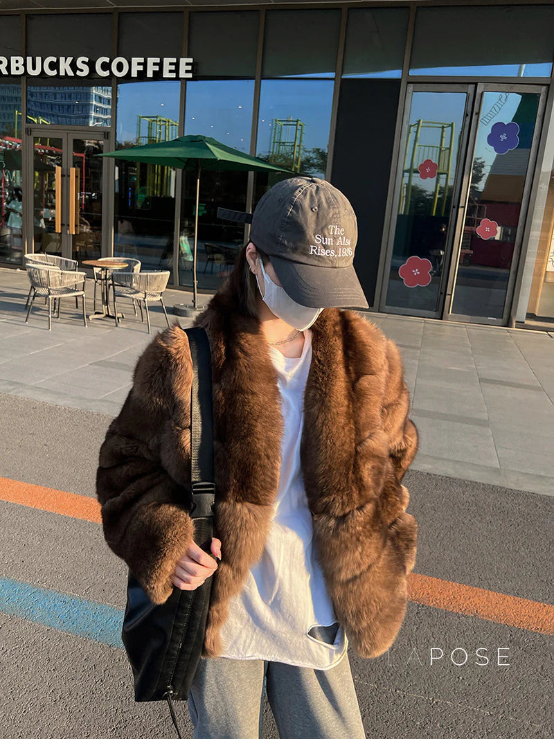 Mumtaz Elegant Faux Fur Jacket