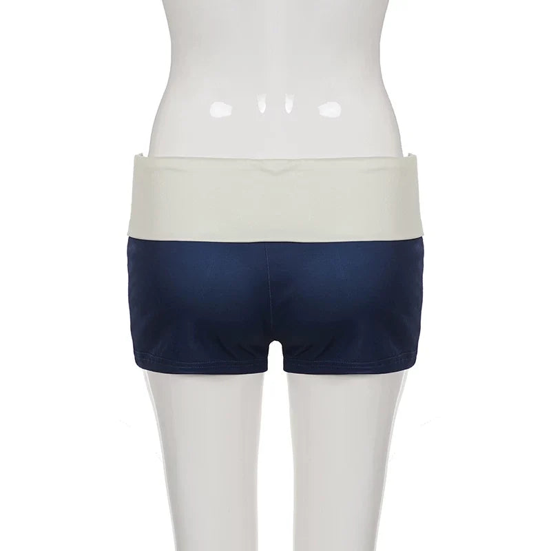 Nadeen Low Rise Foldover Shorts