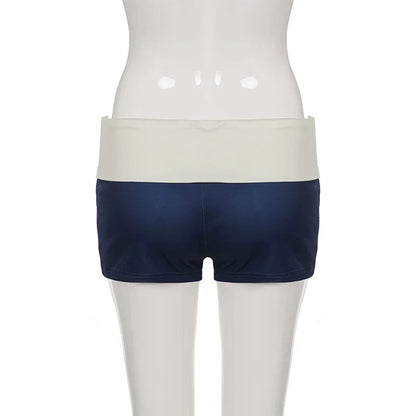 Nadeen Low Rise Foldover Shorts