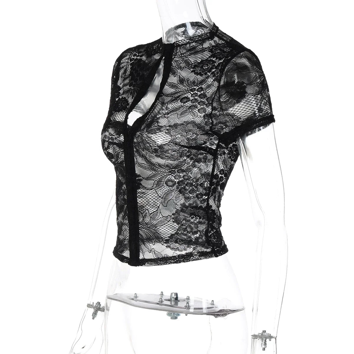 Nainika Lace Hook-and-Eye Top