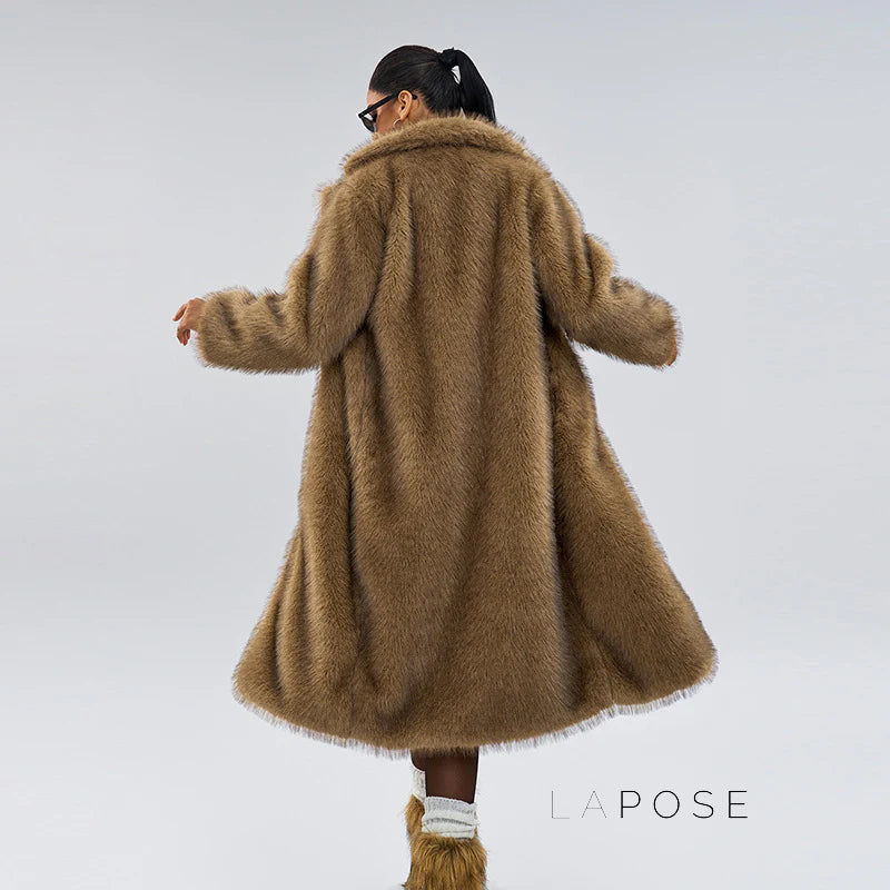 Nana Plush Faux Fur Coat