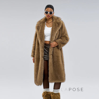 Nana Plush Faux Fur Coat