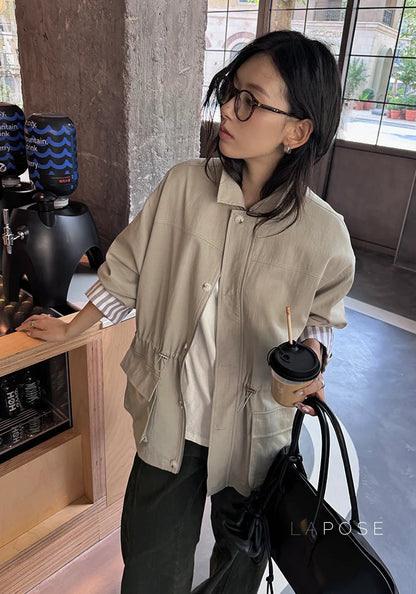 Nilah Cinched Utility Trench Coat