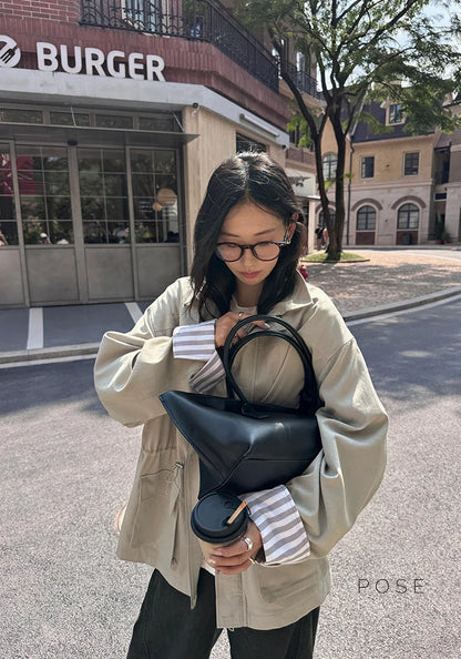 Nilah Cinched Utility Trench Coat