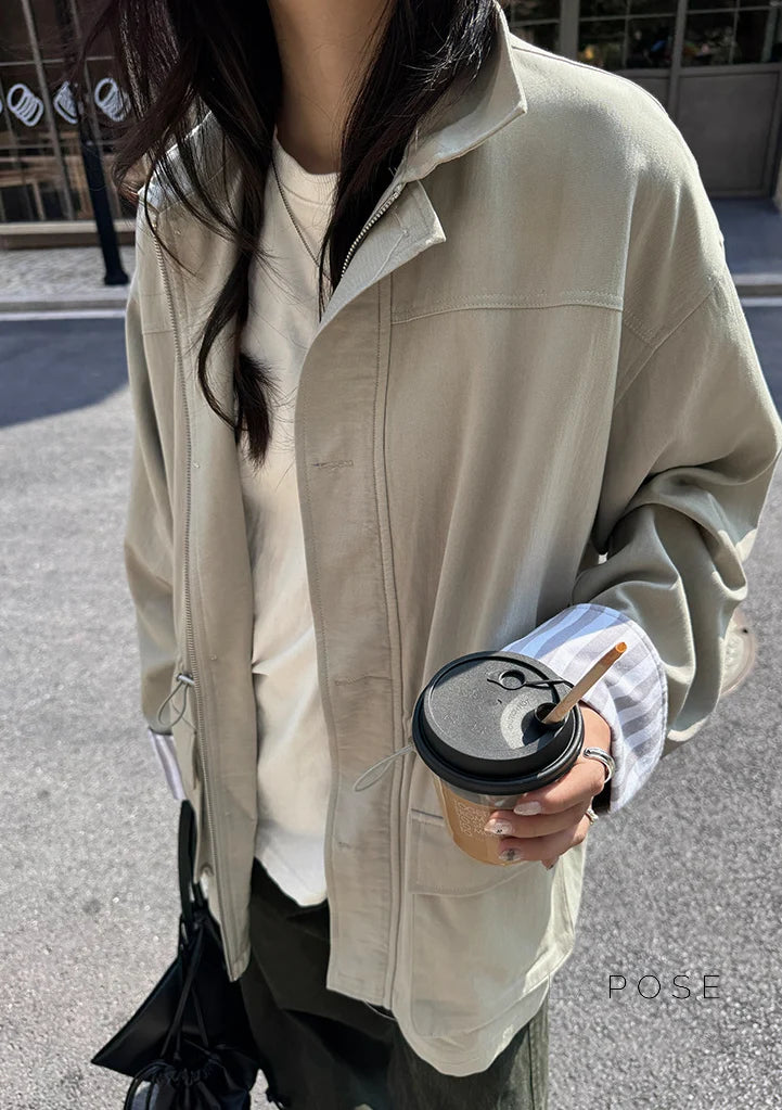 Nilah Cinched Utility Trench Coat