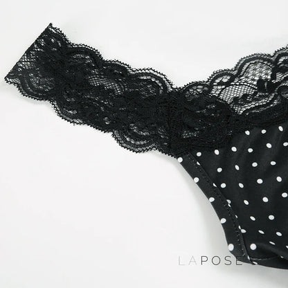 Niya Polka Dot Lace Camisole