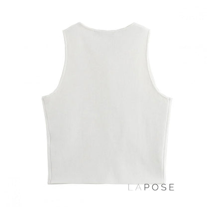 Novalee Cropped Knit Vest