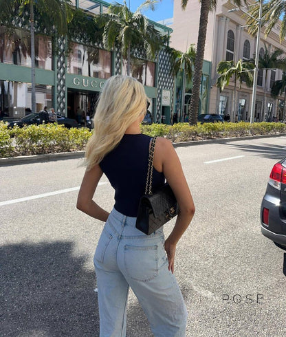 Novalee Cropped Knit Vest