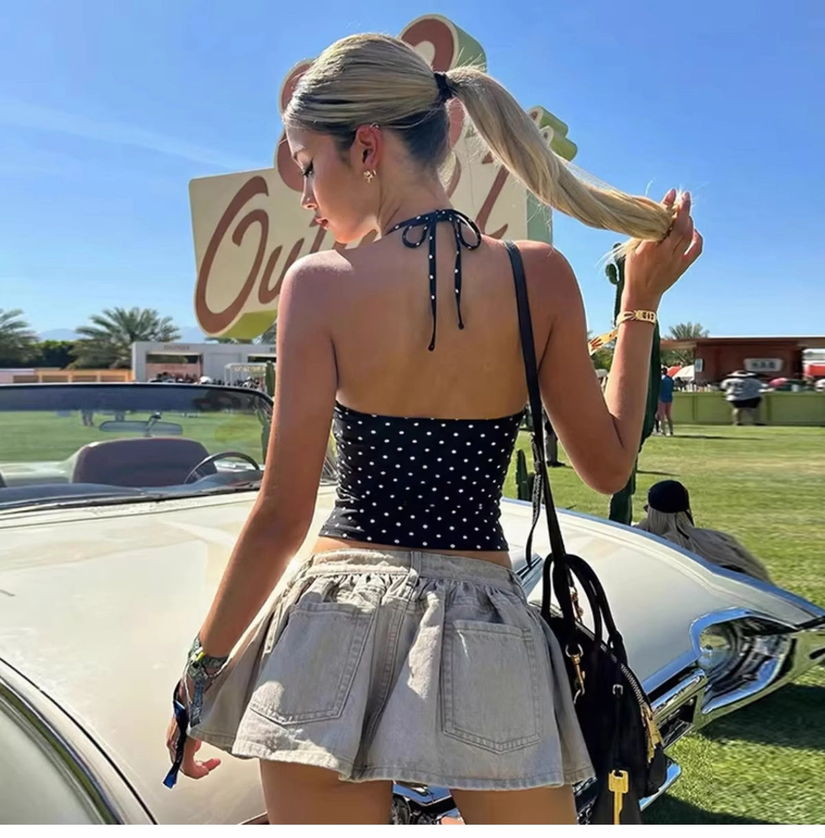 Polka Dot Halter Top