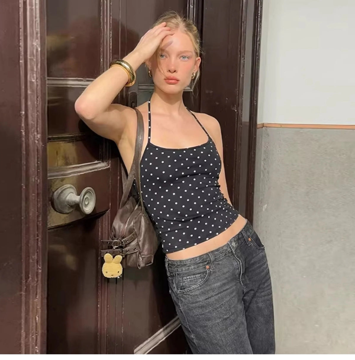 Polka Dot Halter Top