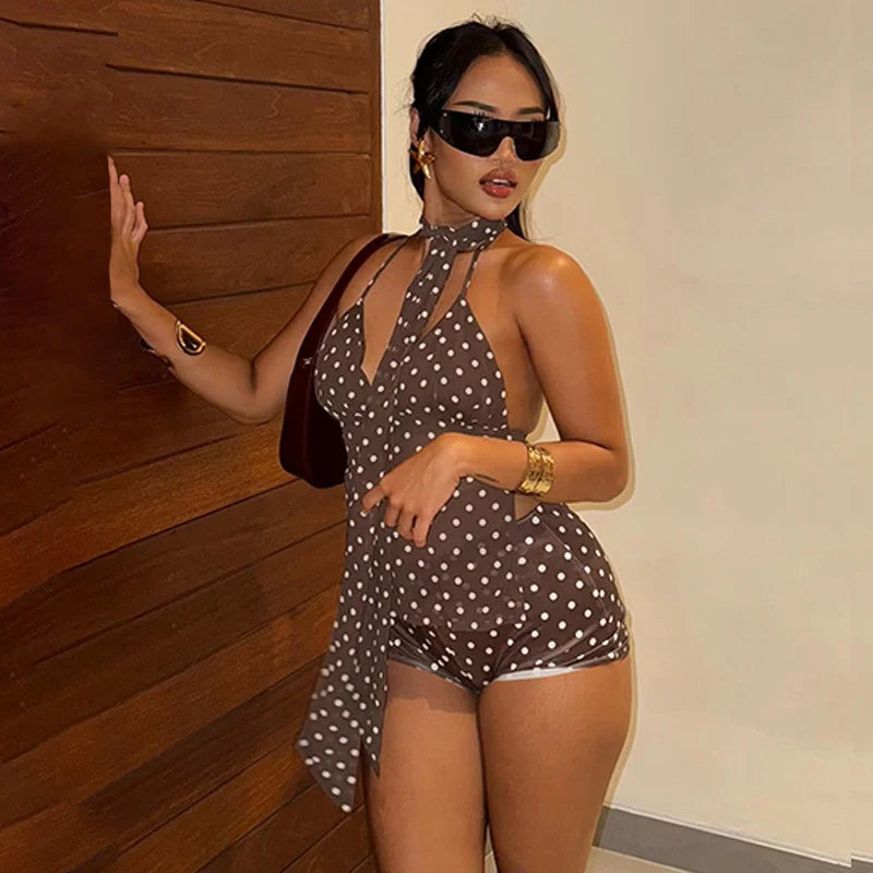 Polka Dot Two-Piece Short Set