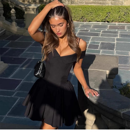 Puff Sleeve Mini Dress