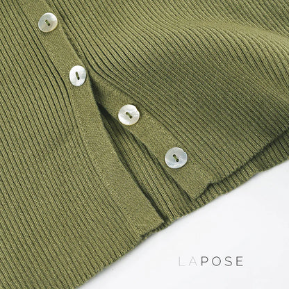 Quetzalli Button-Up Knit Top