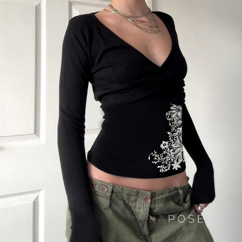 Raylan Floral V-Neck Top