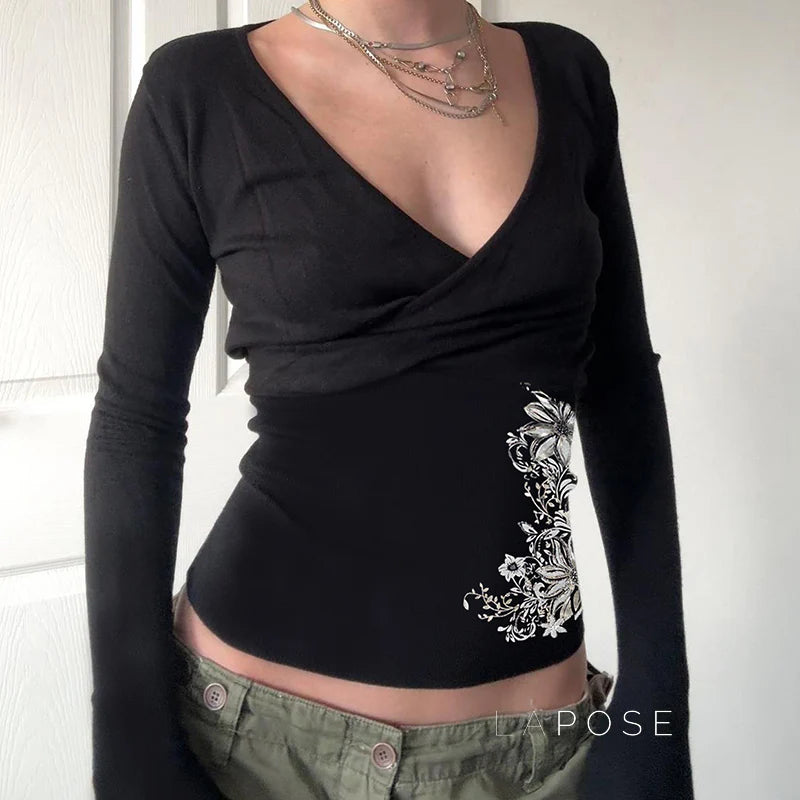 Raylan Floral V-Neck Top