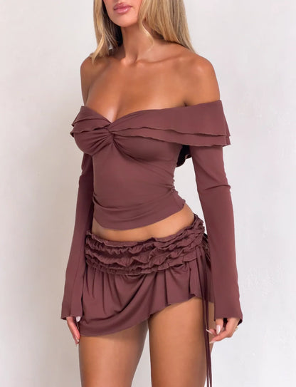 Reeve Ruched Mini Skirt