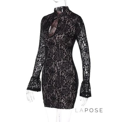 Riley Lace Bodycon Midi Dress