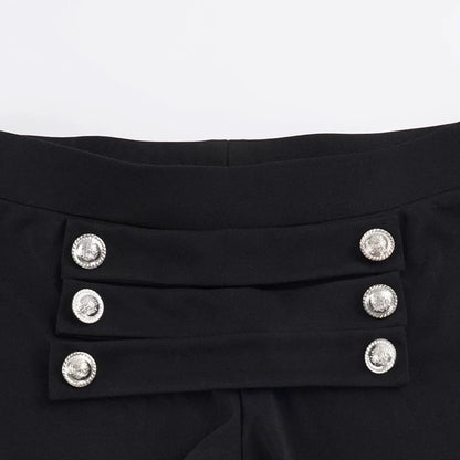 Rosalie Low Rise Button Shorts