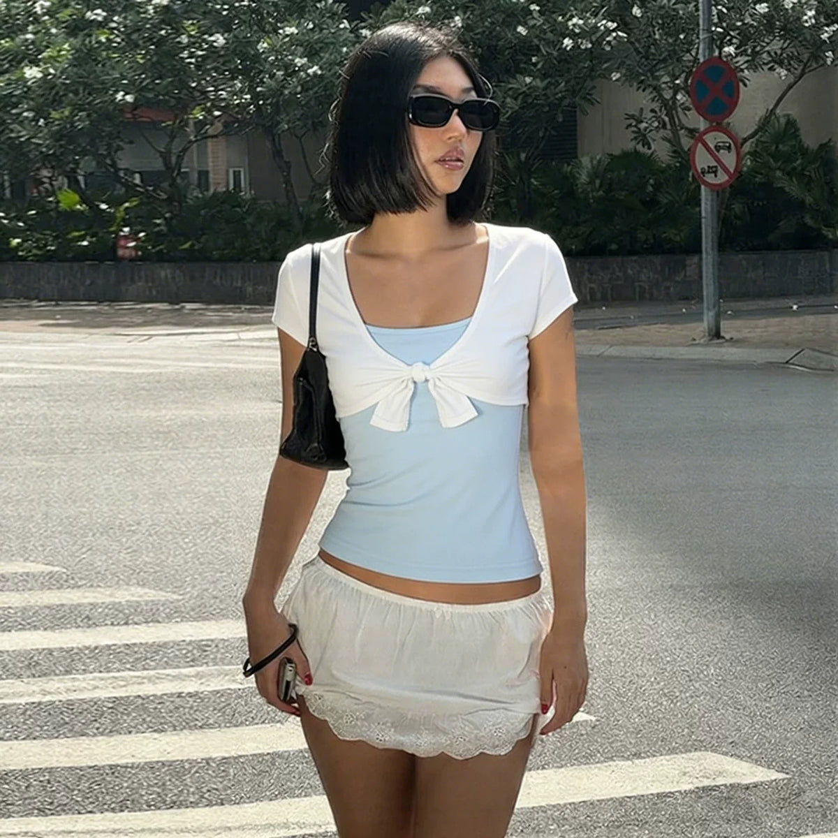 Runa Tie Front Shrug Top
