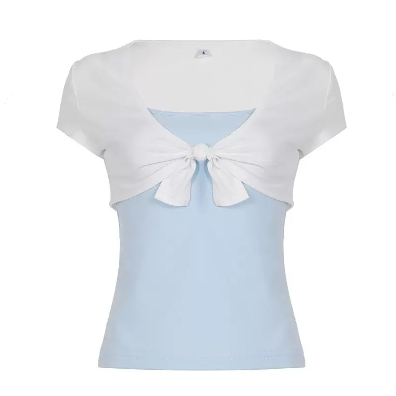 Runa Tie Front Shrug Top