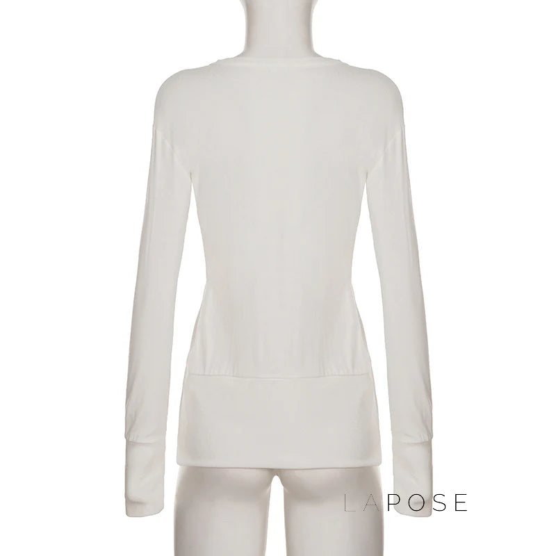 Saachi Button-Up Knit Top