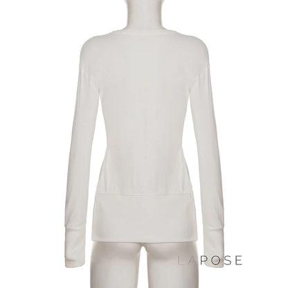 Saachi Button-Up Knit Top