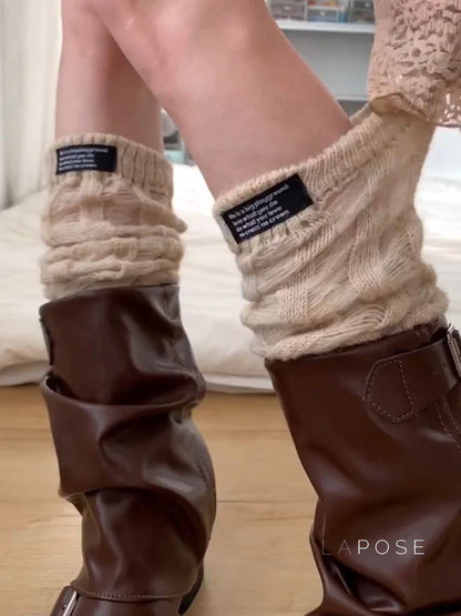 Sanvi Distressed Crew Socks