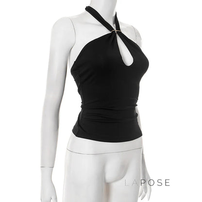 Sanya Metal Ring Halter Top