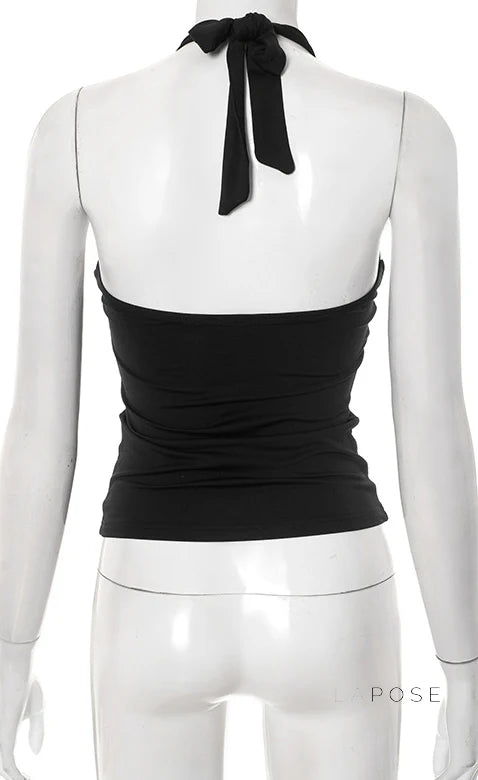 Sanya Metal Ring Halter Top