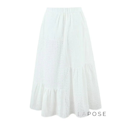 Saray Embroidered Cutout Skirt Set