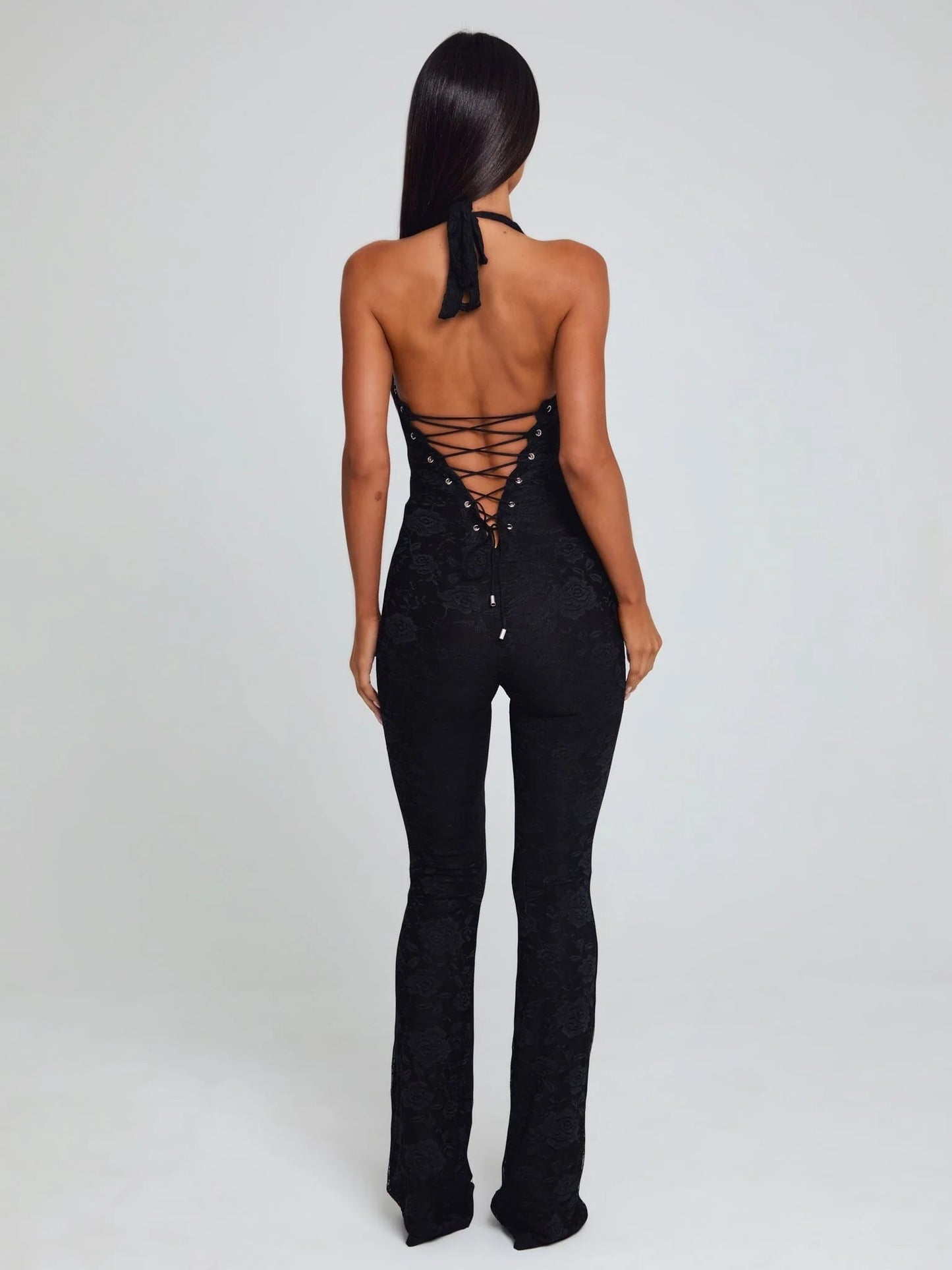 Sawyer Lace Mesh Jumpsuit