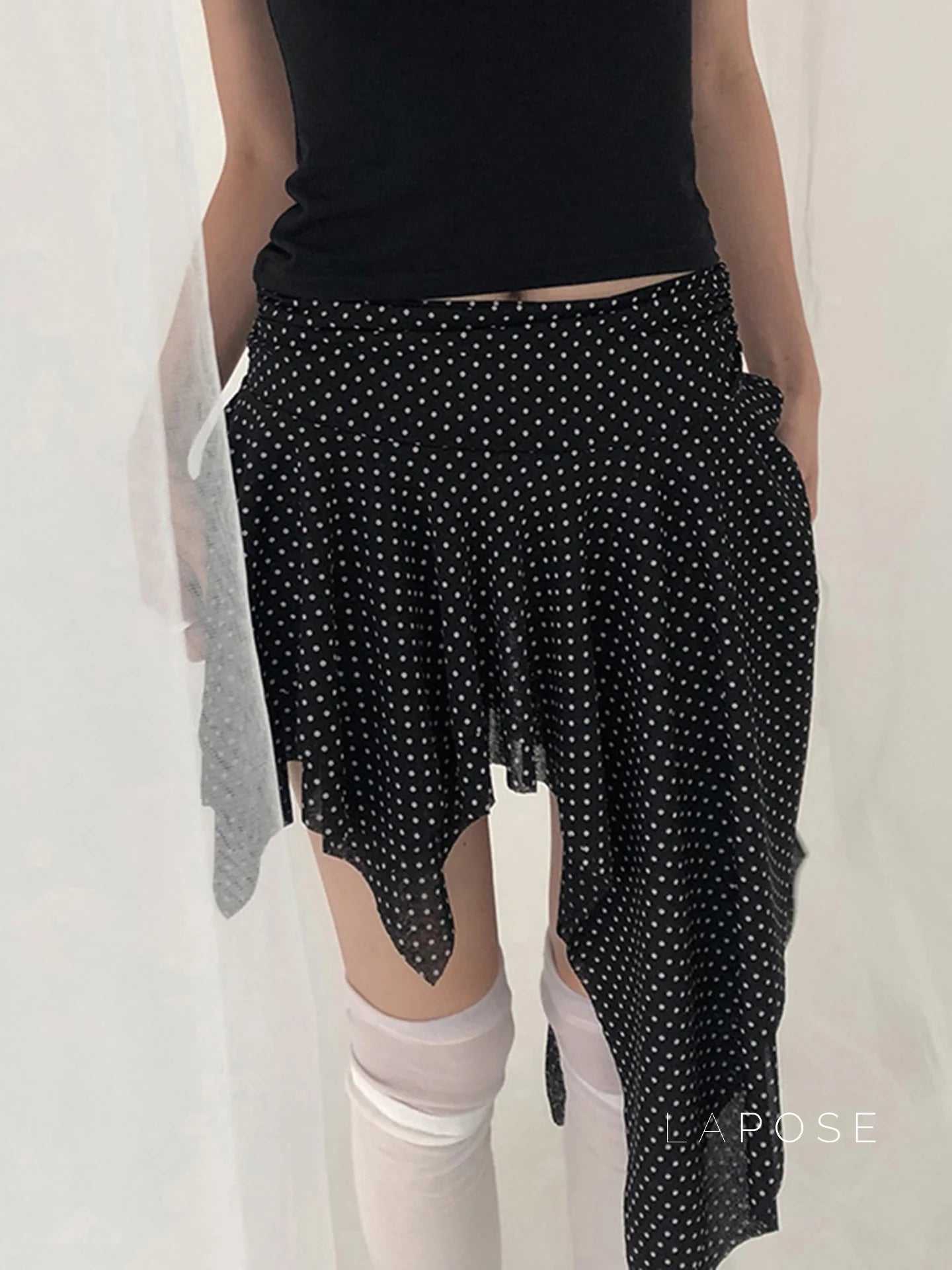 Sephora Asymmetric Polka Skirt