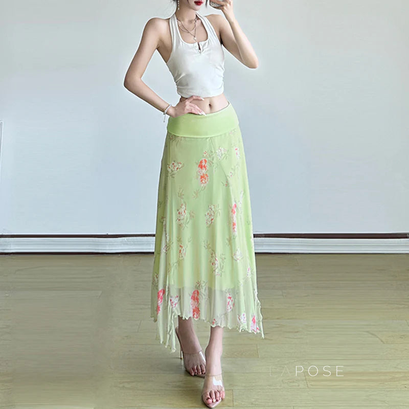 Seven Floral Maxi Skirt