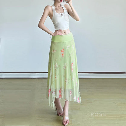 Seven Floral Maxi Skirt