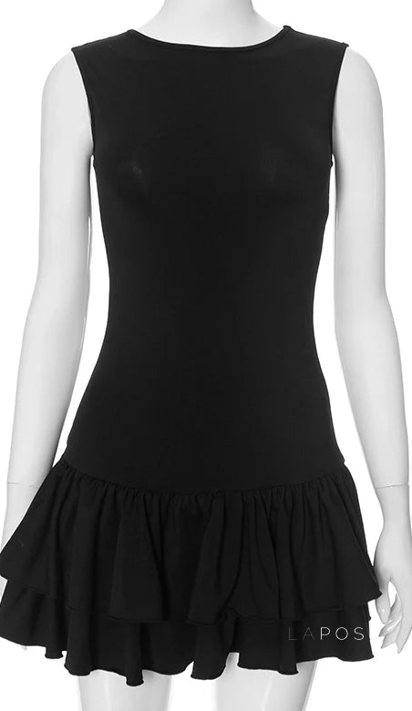 Shae Contrast Floral Mini Dress