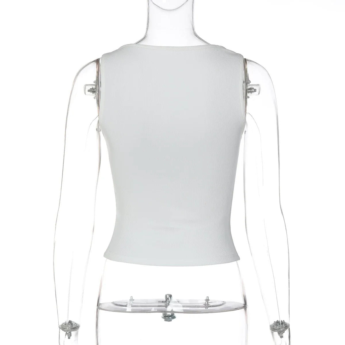 Shamiyah Lace Trim Ribbed Tank