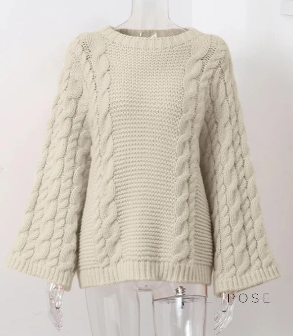 Shrinika Bell Sleeve Knit Sweater