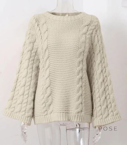 Shrinika Bell Sleeve Knit Sweater