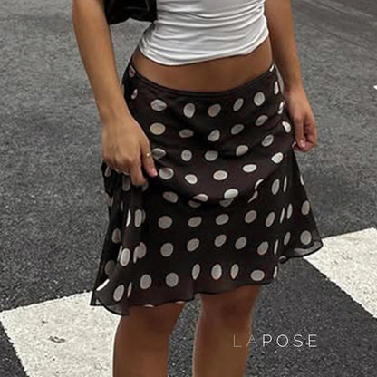 Sia Polka Dot Mesh Skirt