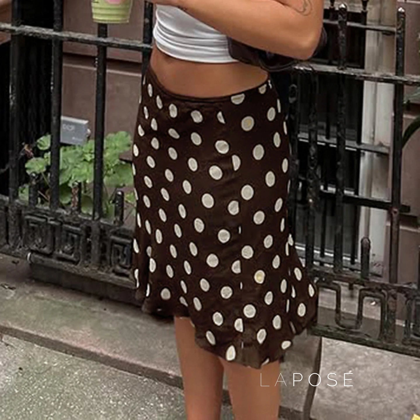 Sia Polka Dot Mesh Skirt