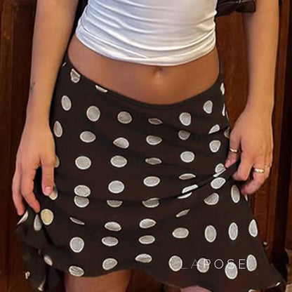 Sia Polka Dot Mesh Skirt