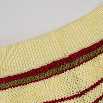 Silvia Striped Knit Shorts